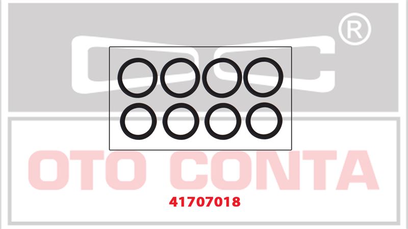 OTO CONTA 41707018 — EMME MANİFOLD CONTASI TAKIM 8 ADET FORD FOCUS FIESTA 1.6 TDCI 16V PEUGEOT PARTNER CITROEN BERLINGO 1.6