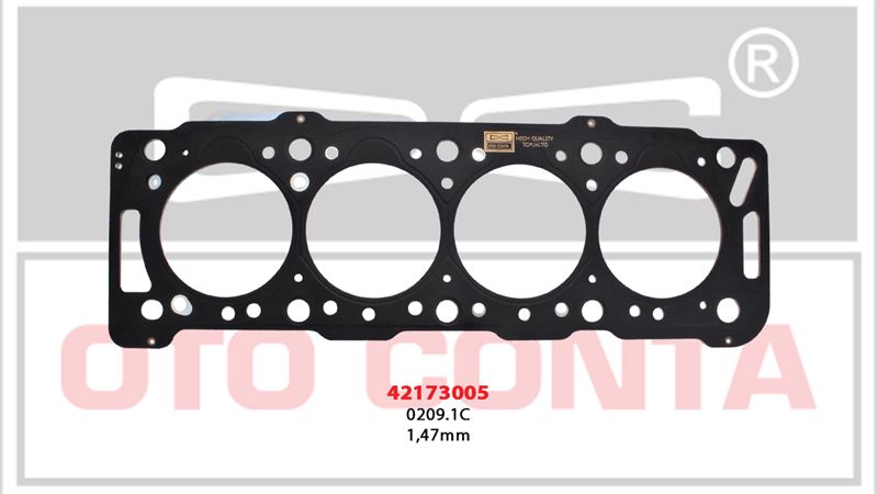 OTO CONTA 42173005 — SİLİNDİR KAPAK CONTASI DELİKSİZ ÇELİK MLS 1.47 mm PEUGEOT PARTNER EXPERT CITROEN BERLINGO JUMPY TOYOTA