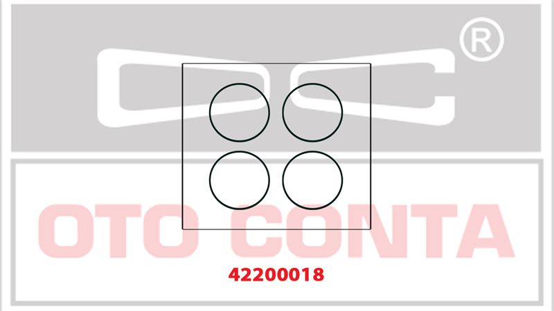 OTO CONTA 42200018 — EMME MANİFOLD CONTASI TK P206-P307-PARTNER-BERLIN-C2-C3-C4 1.6 16V 75.50/79.9mm N6A-NFU TU5JP4