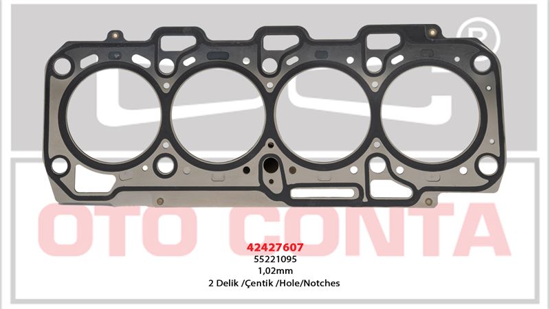 OTO CONTA 42427607 — SİLİNDİR KAPAK CONTASI FIAT DOBLO 10> LINEA 07> BRAVO II 07>14 500L 12>18 EGEA 16>20 500X 14> ALFA