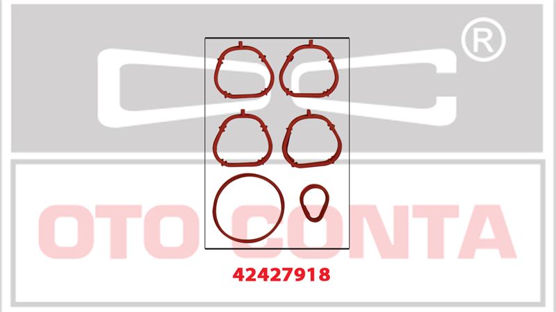 OTO CONTA 42427918 — EMME MANIFOLT CONTASI TAKIM SILIKON FIAT PALIO 1.2 16V 188 A5.000 176 B9.000