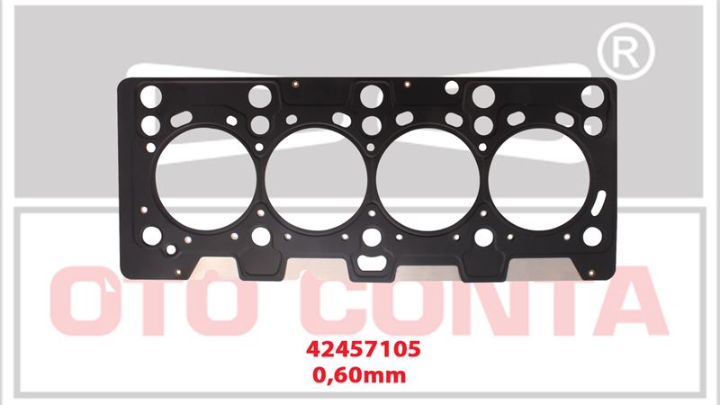 OTO CONTA 42457105 — SİLİNDİR KAPAK CONTASI COK KATLI ÇELİK MLS 0.60 mm RENAULT CLIO KANGOO MEGANE 1.5DCI K9K 700 702 704