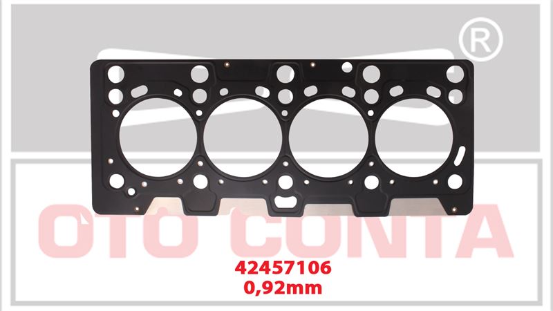 OTO CONTA 42457106 — SİLİNDİR KAPAK CONTASI COK KATLI ÇELİK MLS KALIN 0.92 mm RENAULT CLIO KANGOO MEGANE 1.5DCI K9K 700 702