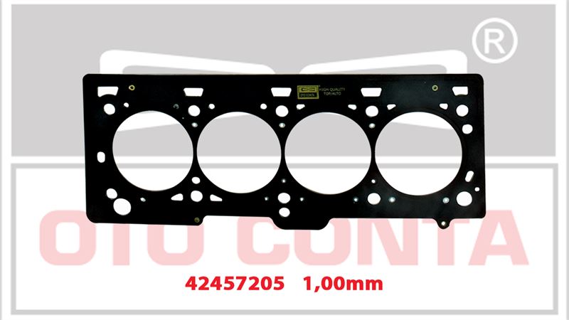 OTO CONTA 42457205 — SİLİNDİR KAPAK CONTASI ÇELİK MLS 1.00 mm RENAULT FLUENCE CLIO MEGANE LOGAN SCENIC 1.4 1.6 16V K4J K4M