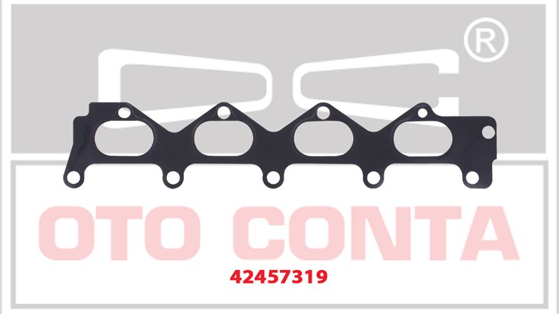 OTO CONTA 42457319 — EMME MANİFOLD CONTASI KAUÇUK KAPLI METAL RENAULT LAGUNA MEGANE 1.8 2.0 16V F4R700 701 732 F4P720
