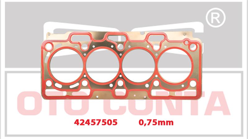 OTO CONTA 42457505 — SİLİNDİR KAPAK CONTASI ÇELİK EURO 5 CLIO IV DUSTER DOKKER FLUENCE LATITUDE LODGY KANGOO III MCV SANDERO