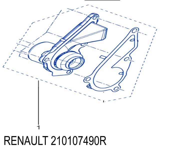 RENAULT 210107490R — SU POMPASI RENAULT MEGANE IV 20> TALIANT 21> CLIO V 20> KADJAR 20> 1.0 TCe 1.3TCe KALIN MİL