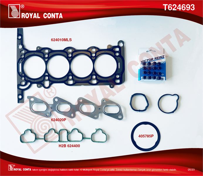 ROYAL T624693 — REINZ SUPAP LASTİKLİ ÜST TK. CONTA OPEL ASTRA J 1.4 INSIGNIA 1.4 140 HP ( SUPAP KAPAK CONTASIZ ) AA4NET