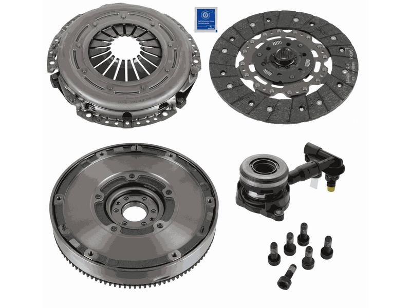 SACHS 2290601117 — DEBRIYAJ SETI BASKI BALATA-VOLAN-BILYA 4 LU KIT REPSET DMF FOCUS III 11 >14 1.6 TDCI VOLVO C30 1.6D 10