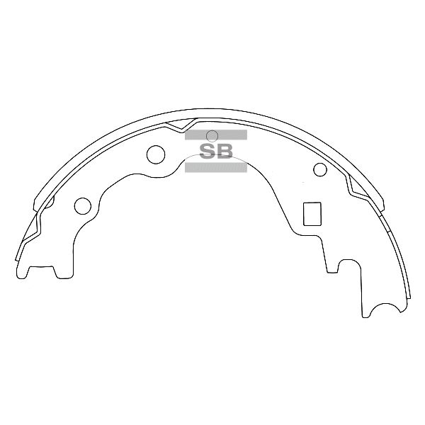 SANGSIN SA044 — ARKA KAMPANA PABUÇ BALATA KIA BESTA 2.2L R2 92-98 / MAZDA E2200 2.2L R2 RF 91>