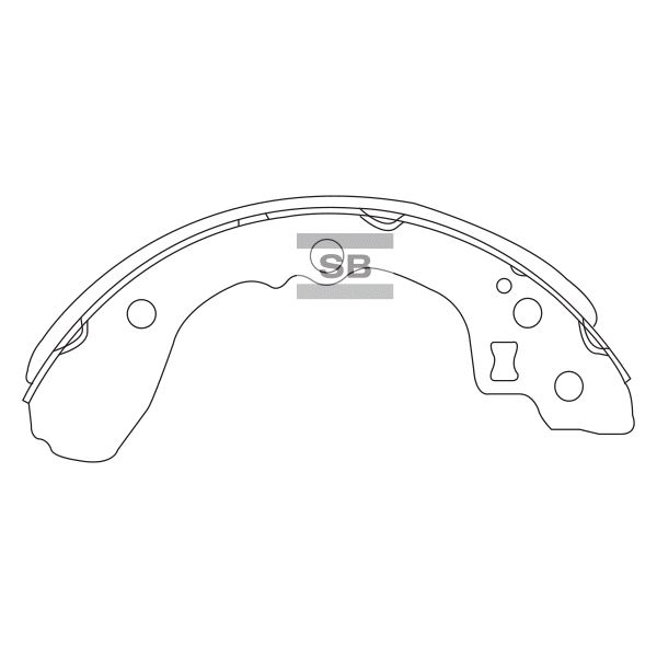 SANGSIN SA134 — ARKA KAMPANA PABUÇ BALATA KIA RIO 1.5L A5D DOHC yumurta kasa 00-05 / 1.3L A3E SOHC yumurta kasa 00-05