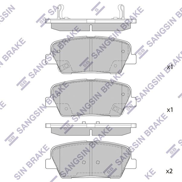 SANGSIN SP1247 — ARKA BALATA DİSK HYUNDAI SANTAFE-GENESIS 06> /KIA SORENTO 09>