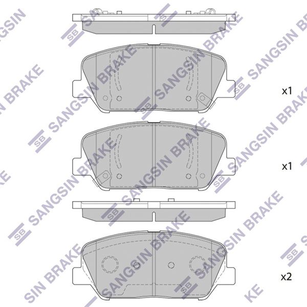 SANGSIN SP1403 — ÖN FREN BALATA HYUNDAI İ30 1.6L G4FD GDİ GAMMA 140hp 11> 1.4L 1.6L CRDi DİZEL 12> / KIA CEED 1.6 L GDI
