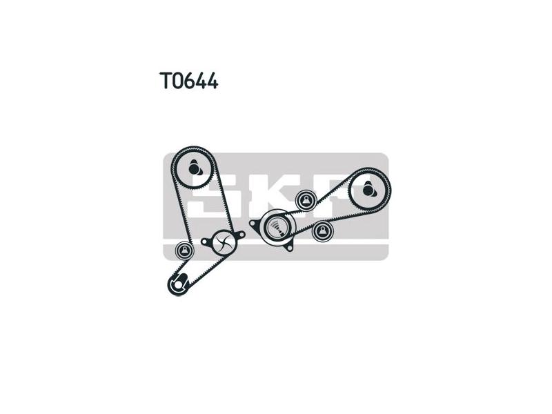 SKF VKMC01270 — TRİGER KAYIŞI SETİ + SU POMPASI VOLKSWAGEN TRANSPORTER IV, LT 28-46 II 2.5 TDI 95-03