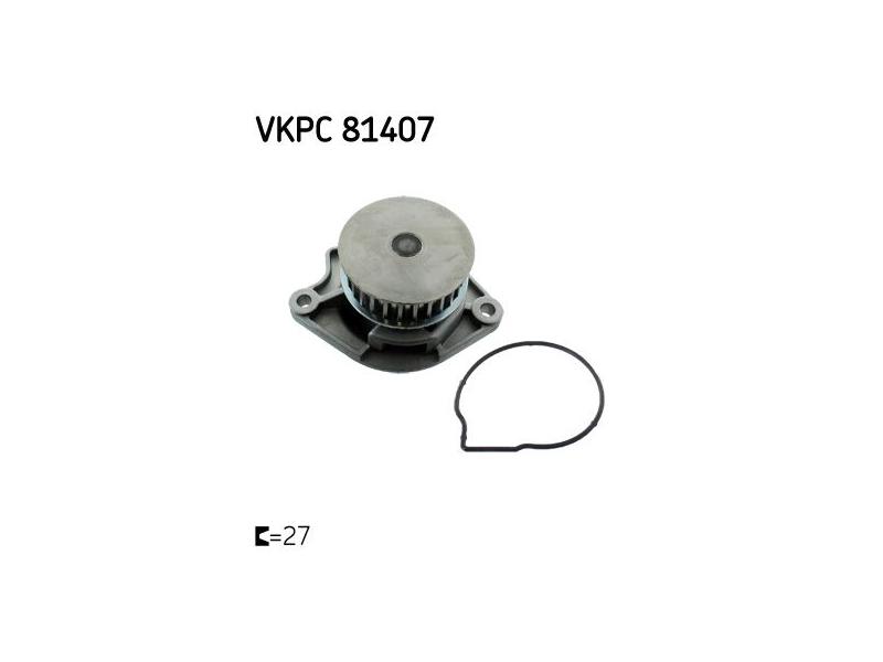 SKF VKPC81407 — SU POMPASI VOLKSWAGEN POLO 1.4 16V 01- ;1.2 10-;SKODA FABIA 1.4 16V 00- ;SEAT CORDOBA;IBIZA 1.4 16V 02-;AUDI