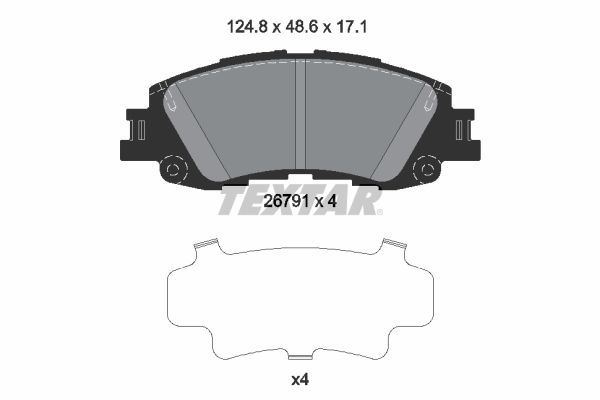 TEXTAR 2679101 — FREN BALATASI ÖN 1.5 YARIS 20-