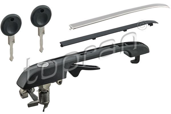 TOPRAN 102879001 — SAĞ ÖN KAPI KOLU KİLİT SILINDIRLI VW
