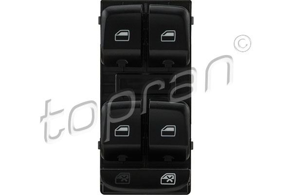 TOPRAN 114755001 — SOL ÖN KAPI CAM ANAHTARI (AUDI A4 08-12 A5 08-11 Q5 09-17) 10PIN