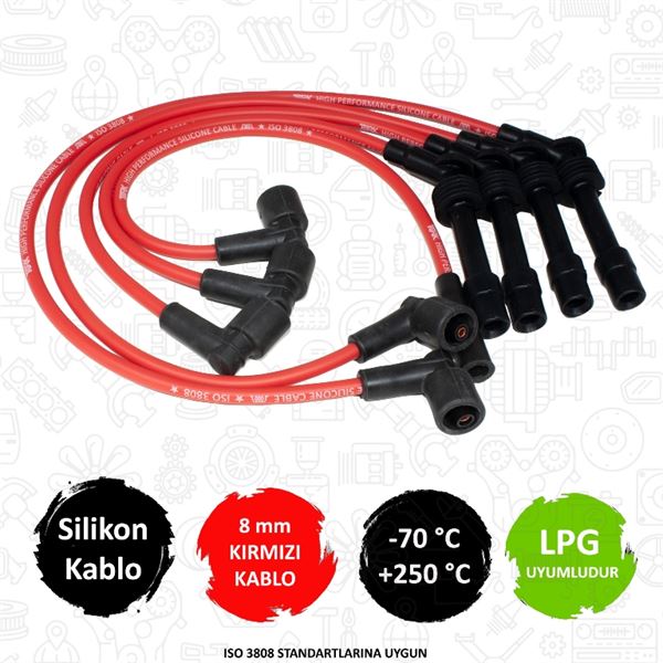 TORK C118 — PERFORMANS SİLİKON BUJİ KABLOSU ( OPEL ASTRA F C16NZ/X16SZR 1.6 8V 92-01 )