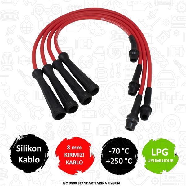 TORK C143 — PERFORMANS SİLİKON BUJİ KABLOSU (RENAULT MEGANE 1.6I K7M 96-97)