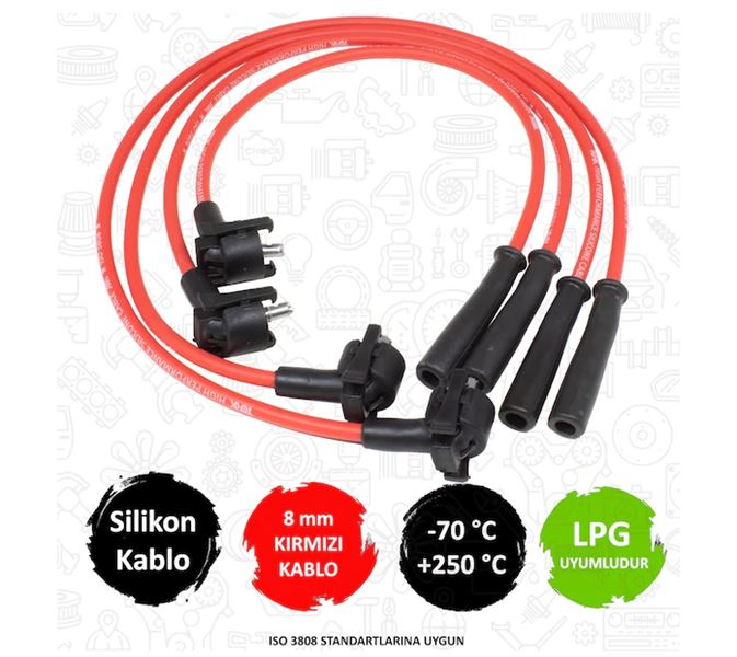 TORK C316 — PERFORMANS SİLİKON BUJİ KABLOSU [ FORD - ESCORT IV-V-VI 1.3 86-95 ]