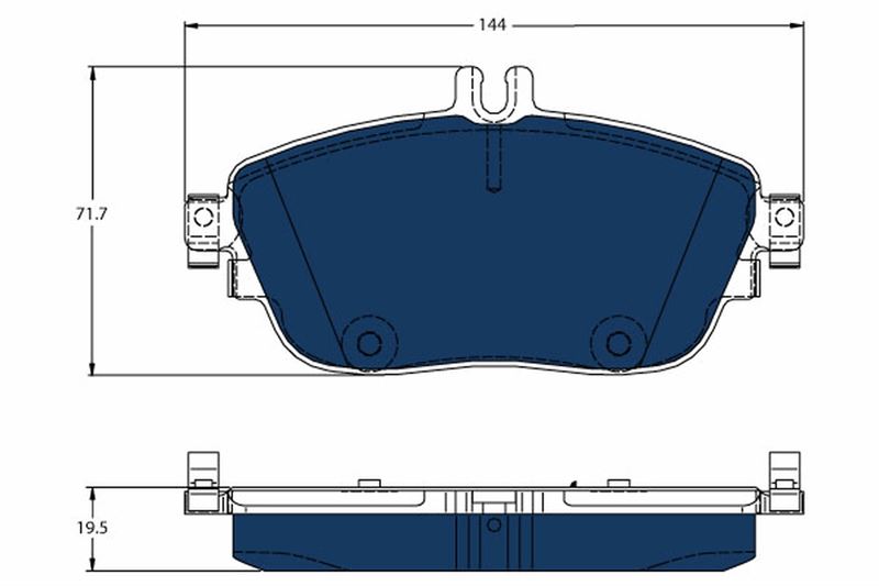 TRW GDB1932BTE — FREN BALATASI ÖN ELEKTRİKLİ MERCEDES B SERİSİ W246 W242 14-17