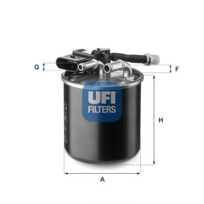 UFI 2415100 — YAKIT FİLTRESİ MERCEDES OM651 W212-221-222-166-204-205