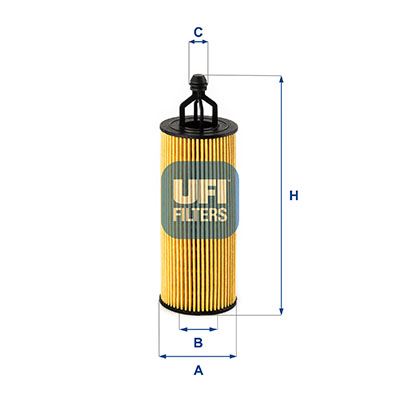 UFI 2525100 — YAĞ FİLTRESİ ( FIAT FREEMONT 3.6 JEEP CHEROKEE WRANGLER III 3.6 )