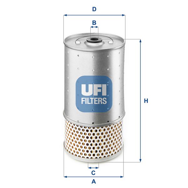 UFI 2552800 — YAĞ FİLTRESİ (OM601, OM602, OM603) 190 W201 88-93 W202 93-00 W124 89-93 W140 93-98 UNIMOG