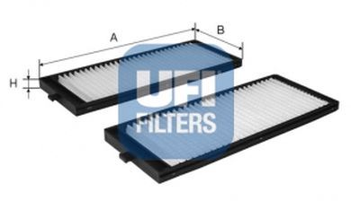 UFI 5311900 — POLEN FİLTRESİ (ÇİFTLİ) HYUNDAI ACCENT ADMIRE 03-06 / GETZ 00-10