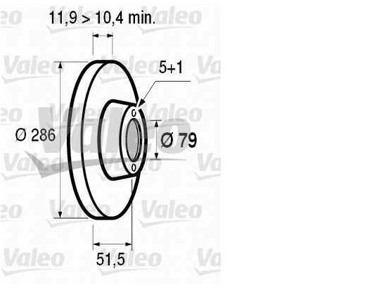 VALEO 186274 — FREN DİSKİ ÖN DÜZ 286 MM ( BMW E36 ) takım