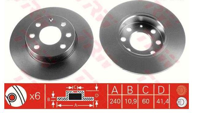 VALEO 186757 — FREN DİSKİ ÖN HAVASIZ OPEL CORSA C 1.0-1.2 BENZİNLİ