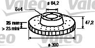 VALEO 197145 — FREN DİSKİ ÖN HAVALI (300-5)-(HONDA ACCORD 2003/2008 2.0 )