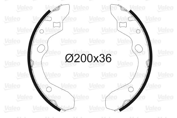 VALEO 562596 — KAMPANA BALATA MAZDA 323 FAMILIA 1.3
