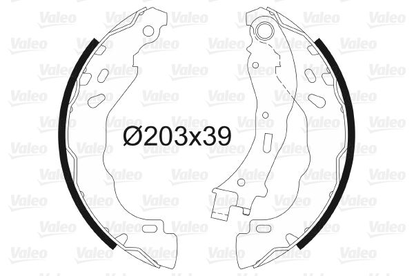 VALEO 564157 — KAMPANA BALATA OPEL CORSA F PEUGEOT 208 CITROEN C-ELYSEE C3 C4 DS3