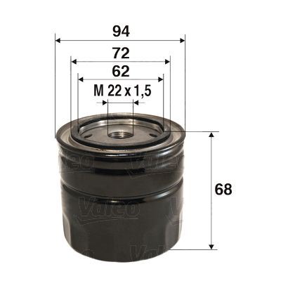 VALEO 586098 — YAĞ FİLTRESİ ( FIAT DUCATO 2.3 JTD PEUGEOT BOXER CITROEN JUMPER IVECO DAILY 06- 2.3 KARSAN JEST 13- )