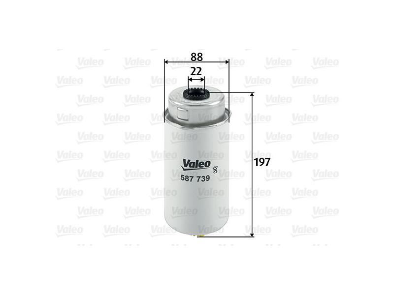 VALEO 587739 — YAKIT FİLTRESİ (MAZOT) FORD TRANSIT V347 2.2TDCI/2.4TDCI 110PS/115PS/130PS/140PS 3.2TDCI 200PS 06-12
