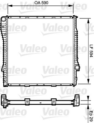 VALEO 734895 — SU RADYATÖRÜ BMW E53 X5 / M54-M57-M62 / 3.0-4.4/d OTOM.