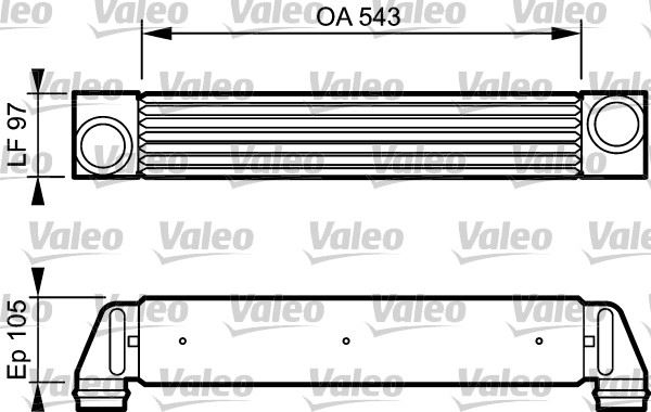 VALEO 818796 — TURBO RADYATÖRÜ BMW 5 SERİSİ E60