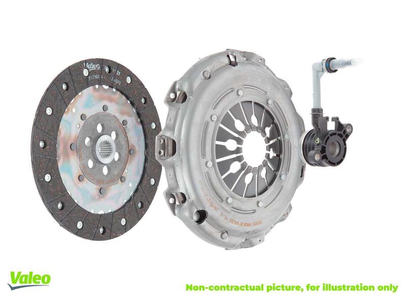 VALEO 834312 — DEBRİYAJ SETİ (BASKI+DİSK+HİDROLİK RULMAN (ÇİFT SEGMANLI) ) RENAULT Megane II 02-, Clio III 05-1.5 dCi, DACIA