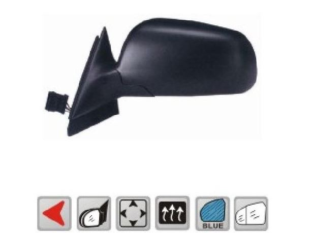 VIEWMAX VM042AL — SOL AYNA KOMPLE ELEKTRİKLİ BOYASIZ TIP - GENİŞ ACILI MAVİ CAM (AUDI A3 96-00)