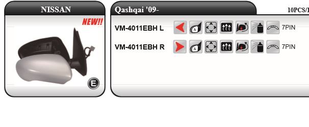VIEWMAX VM4011EBHL — DIS AYNA SOL-(ELK.-KATL.-ISTM.-AST.-7FISLI)-(NISSAN QASHQAI 09/12 )