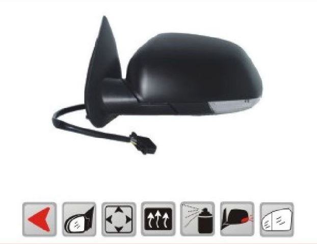 VIEWMAX VM605EHPAL — SOL AYNA KOMPLE ELEKTRİKLİ BOYANIR TIP - GENİŞ ACILI (SKODA OCTAVIA 04-08 )