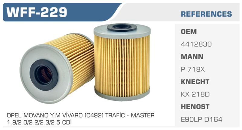 WINKEL WCF229 — POLEN FİLTRESİ VIANO 03> VITO Koli: 31 Ad.