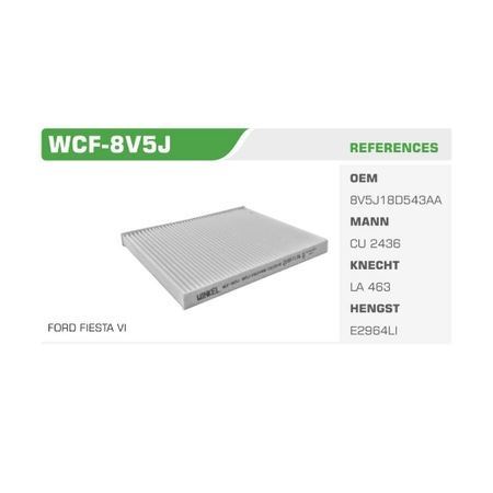 WINKEL WCF8V5JP — POSETLI POLEN FİLTRESİ FIESTA VI