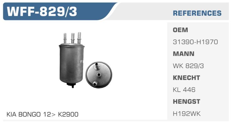 WINKEL WFF8293 — MAZOT FİLTRESİ FOCUS MONDEO III TRANSIT CONNECT 1.8 TDCI 2.0 TDCI 2.2 TDCI Koli: 50 Ad.