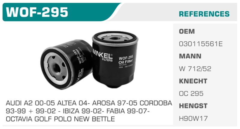 WINKEL WOF295 — YAĞ VW POLO - LUPO
