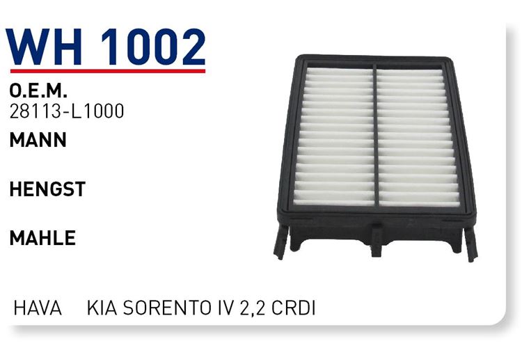 WUNDER WH1002 — KİA SORENTO IV 2,2 CRDİ