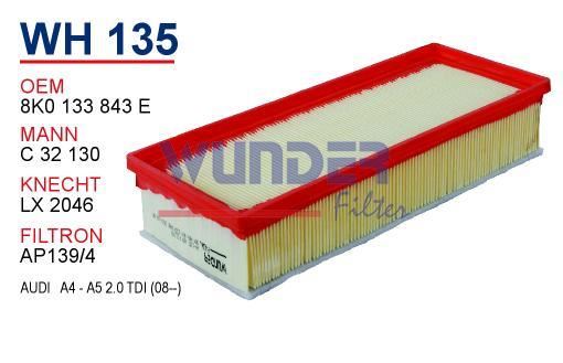 WUNDER WH135 — AUDİ A4 - A5 2.0 TDİ 08-