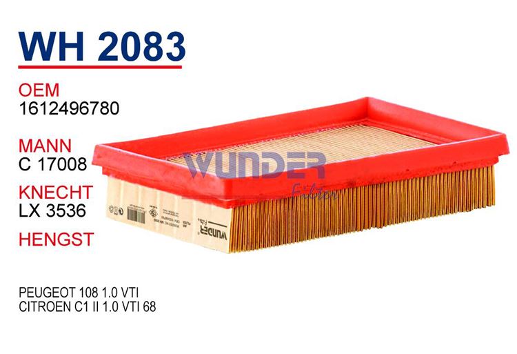 WUNDER WH2083 — PEUGEOT 108 1.0 VTI